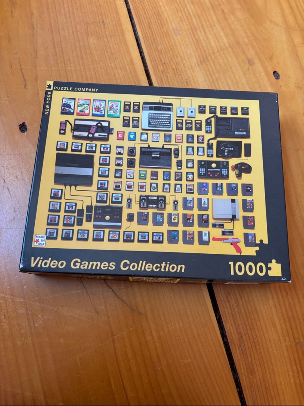 VIDEO GAME COLLECTION New York Puzzle Co 1000 Piece Jigsaw Console Cartridges